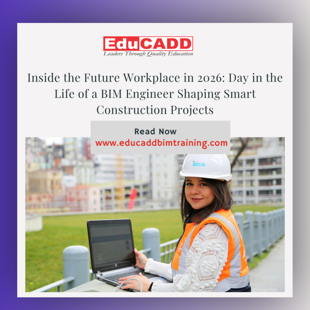 Day life BIM engineer showing professional working on 3D BIM model, coordination meetings, and construction project workflow visualization